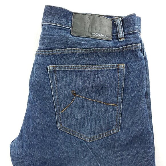 Rocawear Classic Fit Jeans Dark Wash Denim Pants Men's 38x32 - Picture 12 of 12